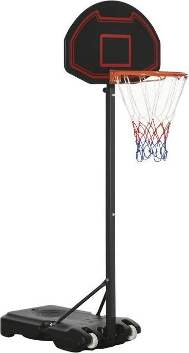 Swisshandel24 Basketballkorb mit Ständer Outdoor höhenverstellbar Basketballständer mit Rädern 195-250 cm geeignet