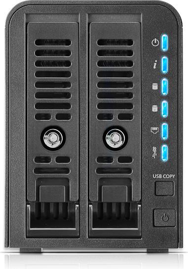 Produktbild Thecus Technology N2350 - NAS-Server - 2 Schächte
