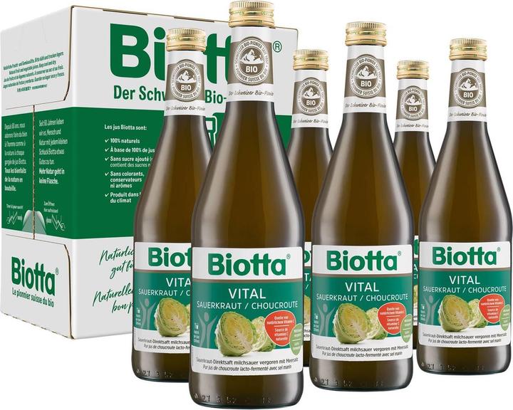 Biotta Vital Sauerkraut Bio (6 x 50 cl)