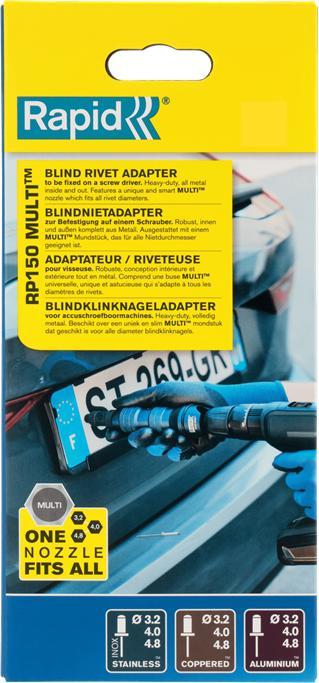 Actual product image Rapid RP150 Multi blind rivet attachment