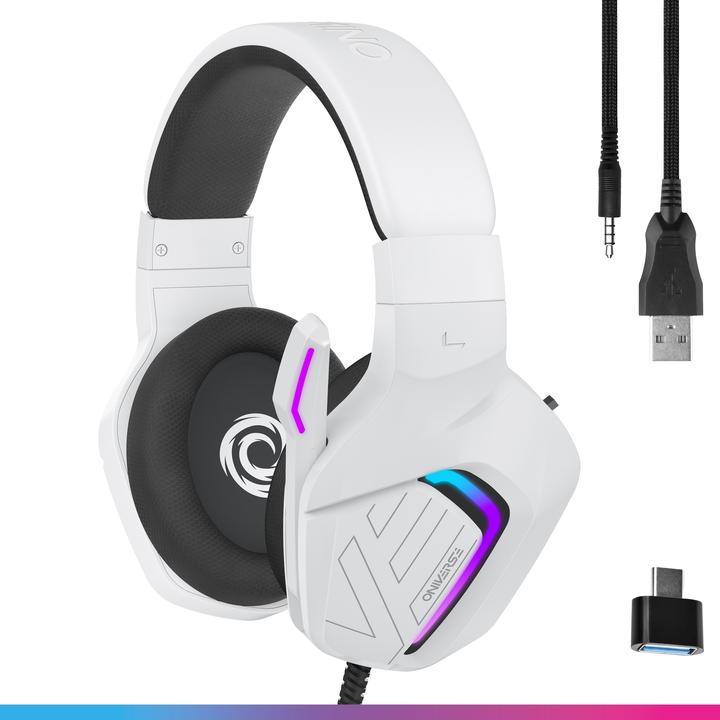 Produktbild Oniverse Gaming Headset Meteor - Frost White (Kabelgebunden)