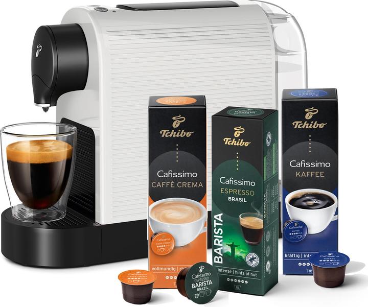 Produktbild Tchibo Cafissimo „Pure plus“ Kapselmaschine inkl. 30 Kapseln, Weiss (Cafissimo)