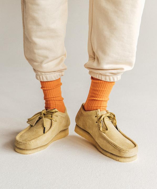 DillySocks Ribbed Carrot Orange