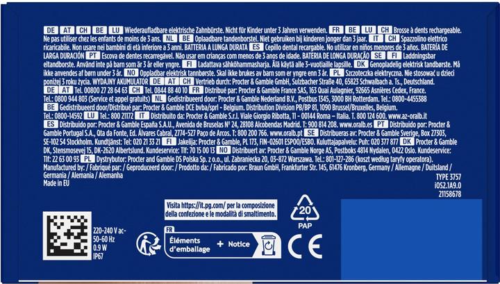 Nutritional values and ingredients Oral-B iO Series 2 (Oscillating toothbrush)