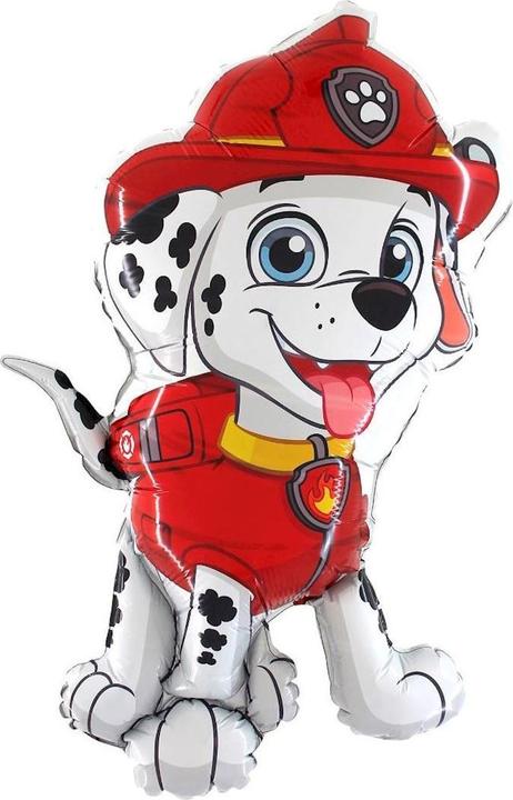Karaloon Foil Balloon Marshall Paw Patrol Figures Balloon Approx. 80 cm Helium Foil Balloons Balloons Gift Ba (1 x)