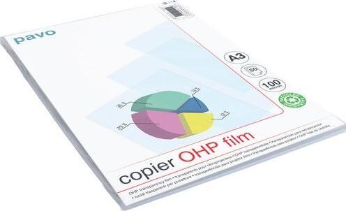 Produktbild pavo Folie DIN A3 Transparent Copier OHP (840 g/m², A3)
