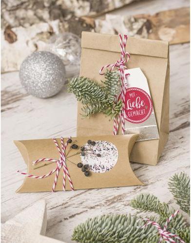Produktbild Heyda Geschenkschachtel 90 x 125 mm 6 Stück, Nature (Geschenkbox, 6 x)