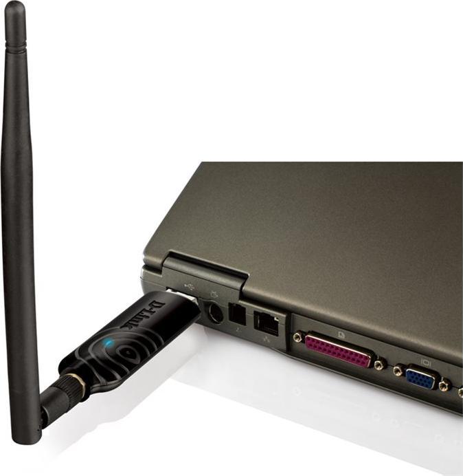 Produktbild D-Link DWA-137, Cablato, USB, WLAN, Wi-Fi 4 (802.11n), Nero (USB)
