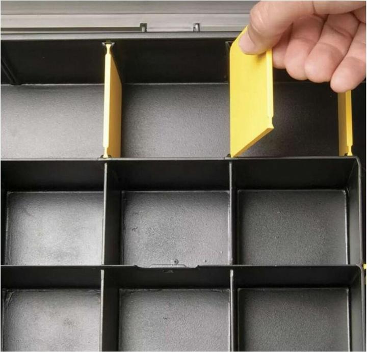 Actual product image Stanley Toolbox L with removable dividers