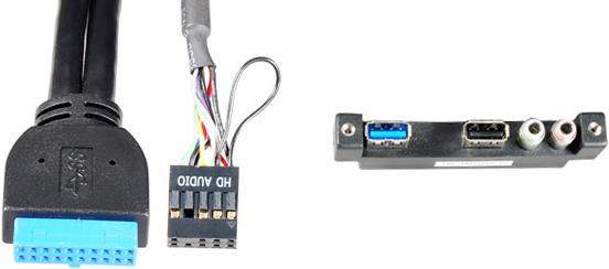 Actual product image Lian-Li I/O panel - USB 3.0 internal