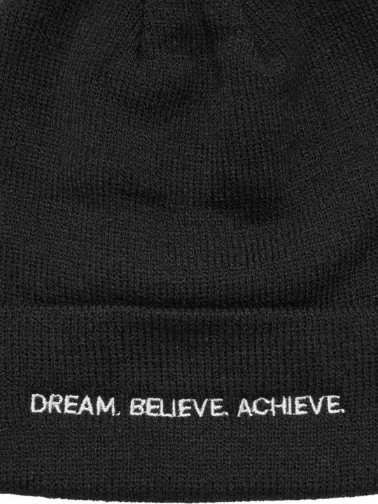 Actual product image Miss Tee Dream Believe Achieve Heavy Knit Beanie - 191401