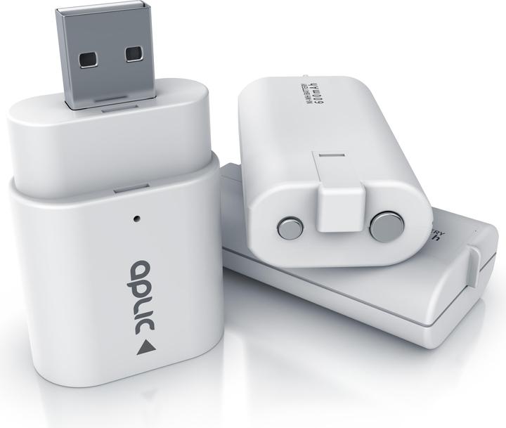 Produktbild Aplic Ladegerät für Xbox One Controller und Series Gamepad, Akku Ladestation, 2 x Akkus 600 mAh (Xbox One S, Xbox Series S)