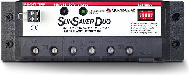 Actual product image Morningstar SunSaver Duo 25A