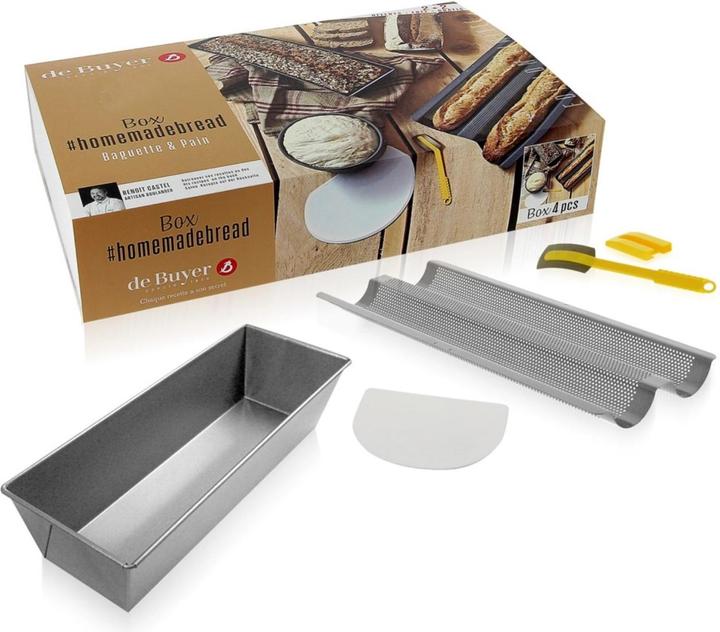 Immagine prodotto de Buyer Set di 4 #HOMEMADEBREAD: 2 MOULES+GRIGNETTE+PATO DI COCCO, 35cm