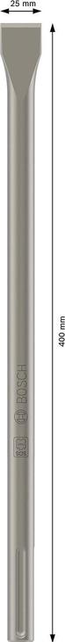 Actual product image Bosch Professional Zubehör PRO SDS max-4C flat chisel, 25 x 400 mm (25 mm)