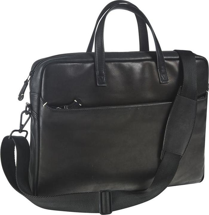 Image du produit Maverick Urban Classic sacoche ordinateur cuir avec housse intégrée pour ordinateur 15,6" - noir