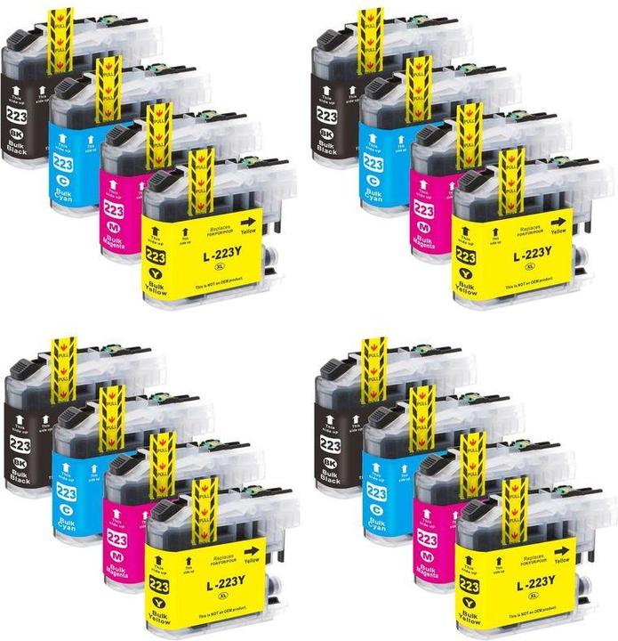 Actual product image Hermex Compatible Brother MFC-J5320DW Ink Cartridges (M, FC, Y, C)