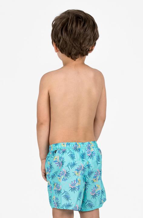 Actual product image Olaian Boardshorts Jungen 100 Palm türkis (122)