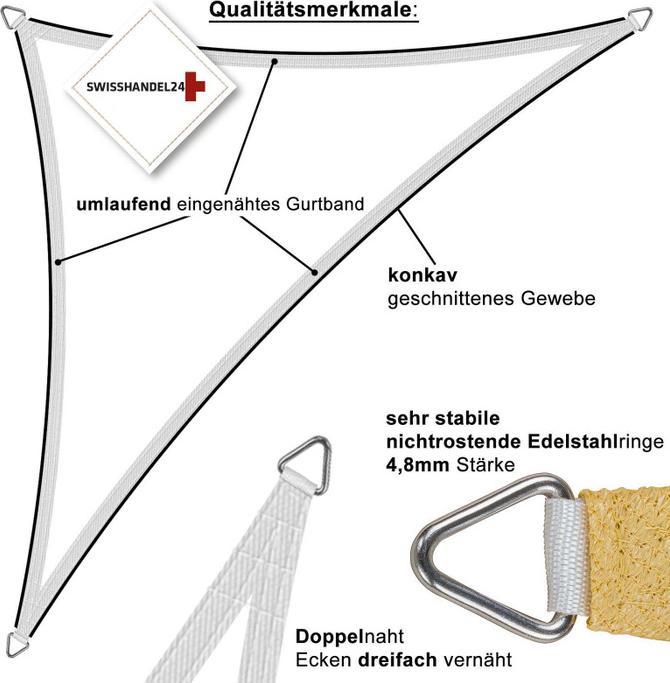 Image du produit Swisshandel24 Voile d'ombrage rectangulaire (2 x 4 m)