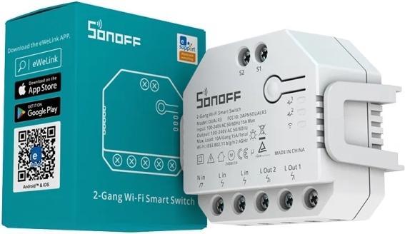 Image du produit Sonoff Actionneur de volet roulant WiFi DUALR3Lite (Actionneur de commutation)