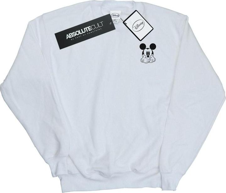 Disney Mickey Mouse Dont Speak Breast Print Sweatshirt (XL)