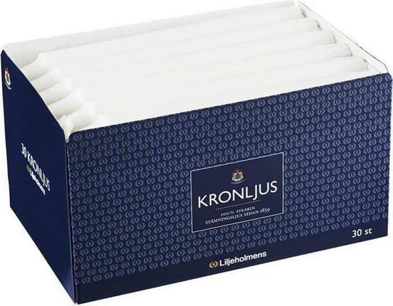 GIES Stabkerzen "Kronljus" Weiss 23 x 200 mm (30 Stk.)