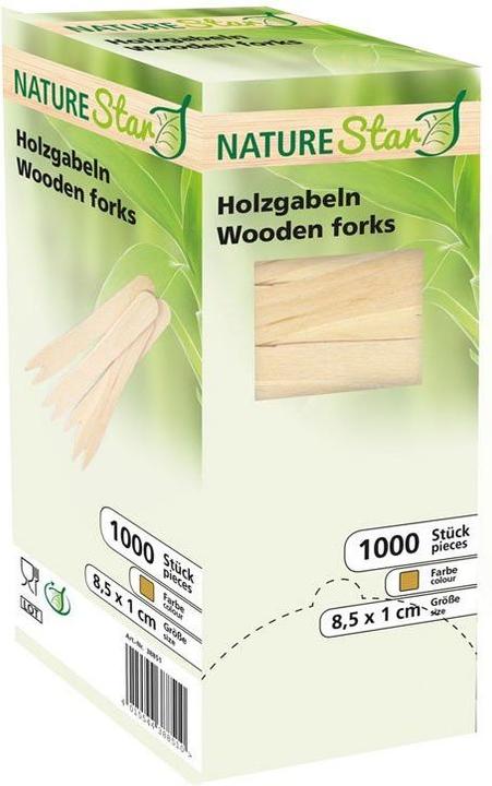 Produktbild Naturestar Bio Pommesgabel Birkenholz (10000 x)