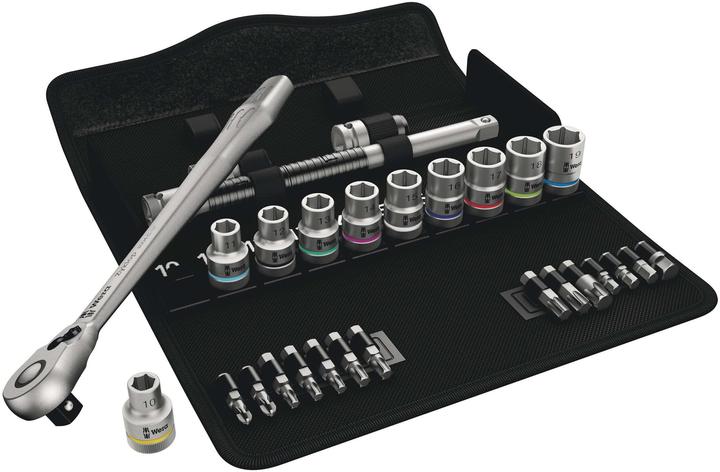 Actual product image Wera 8100 SC 8 Zyklop Metal Ratchet Set (11 mm, 17 mm, 19 mm, 12 mm, 15 mm, 14 mm, 16 mm, 13 mm, 18 mm, 10 mm)