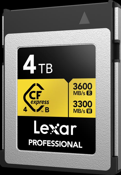 Actual product image Lexar 3600MB/s CFexpress 4.0 B 4TB Gold (4000 GB, CFexpress type B)