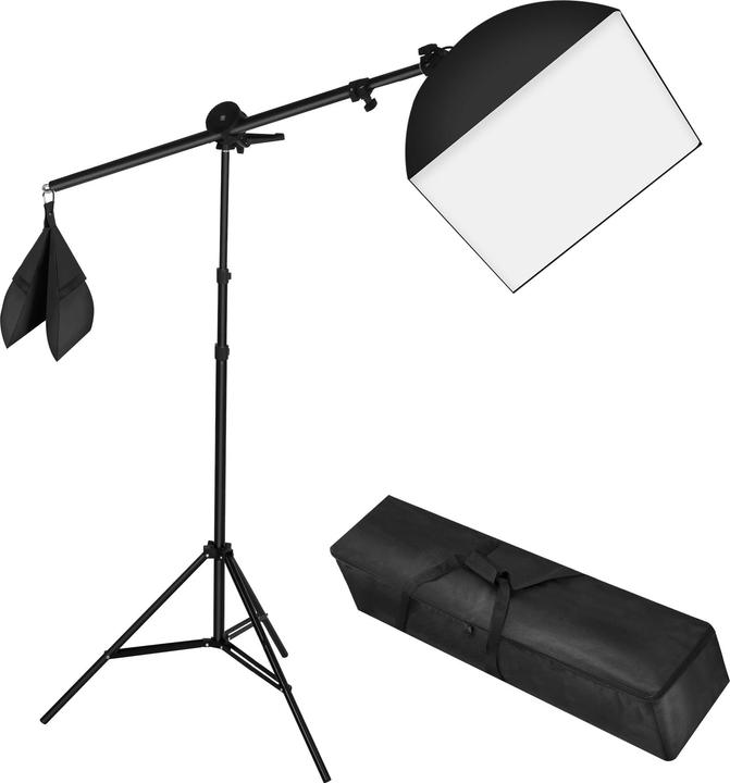 Produktbild tectake Studioleuchte mit Softbox, Stativ und Tasche (Studioleuchte)