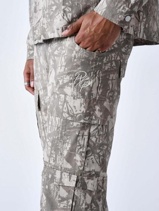 Actual product image Project X Paris Multi-pocket cargo trousers with branch pattern (S)