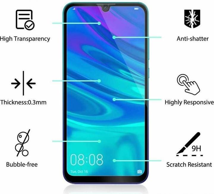 Produktbild Screenguard Huawei Y5 2019 Full Screen Panzerglas Schutzfolie 2.5D 9H (1 Stück, Huawei Y5 (2019))