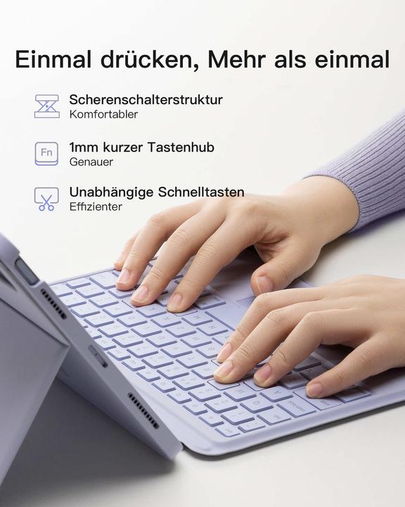 Produktbild Inateck Keyboard iPad 04111 purple (KB04111 purple) (iPad)