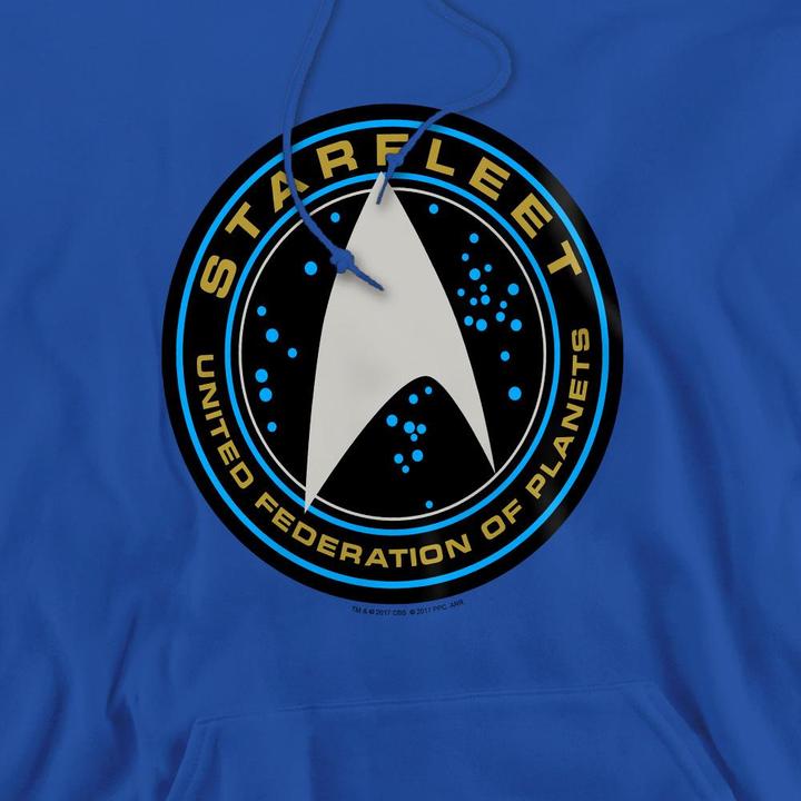Immagine prodotto Star Trek Beyond Starfleet Felpa con Cappuccio Tasca a Toppa Uomo (XL)