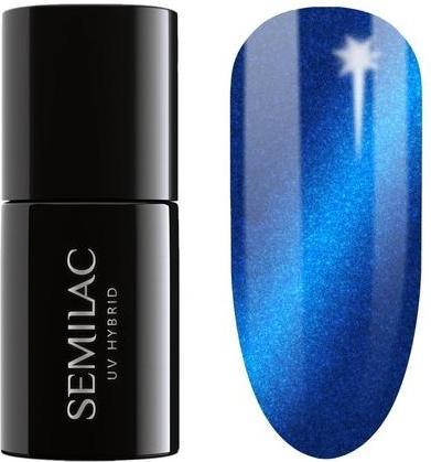 Immagine prodotto Semilac Smalto UV ibrido 466 Pigiama di seta blu 7ml - Collezione effetto seta (466 Pigiama di seta blu, Vernice UV gel)