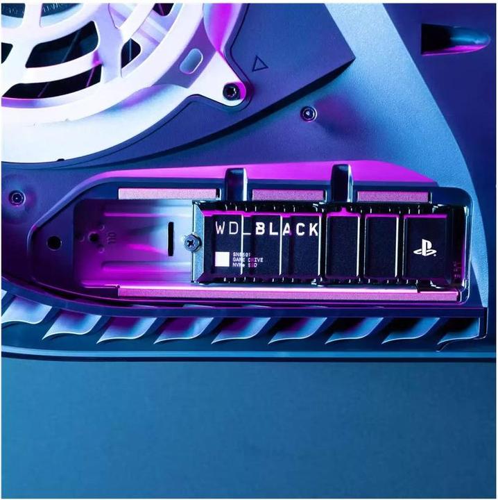 Productafbeelding WD BLACK SN850P NVMe SSD met koellichaam 2TB detailhandel (2000 GB, M.2 2280)