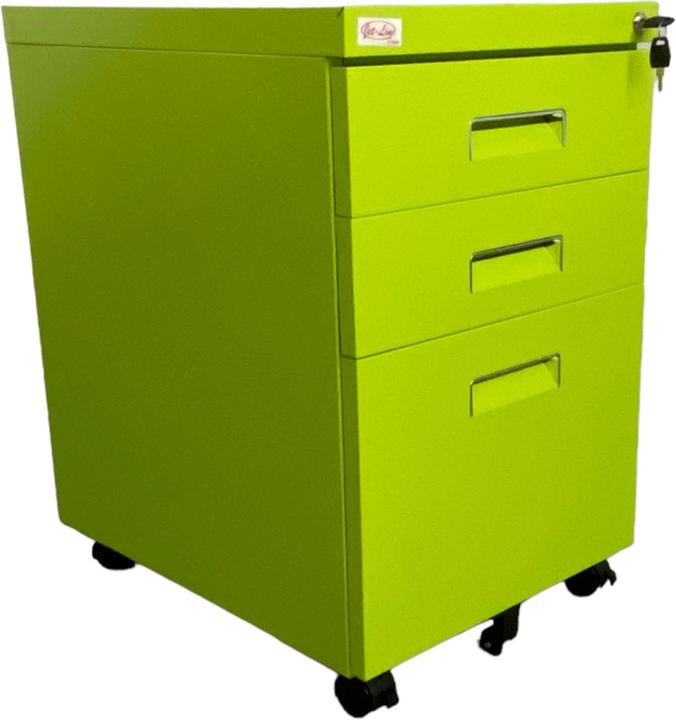 Actual product image Jet-Line PAUL mobile pedestal green Mobile cabinet Office pedestal knock-down