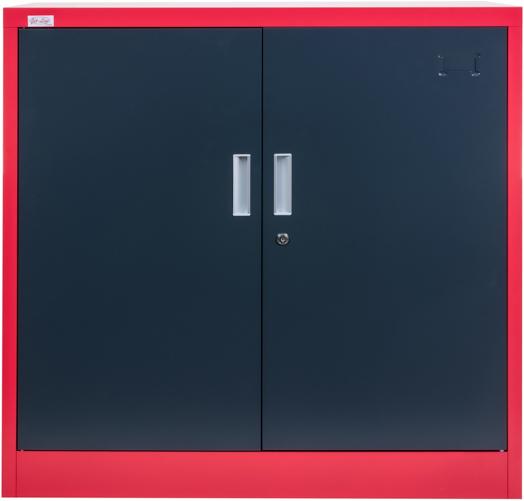 Immagine prodotto Jet-Line Mobili per ufficio Armadio per archiviazione KIEW rosso-grigio scuro 90x40x90cm in metallo