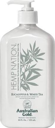Actual product image Australian Gold Hemp Nation Eucalyptus and White Tea Tan Extender 535ml (Lotion, 535 ml)