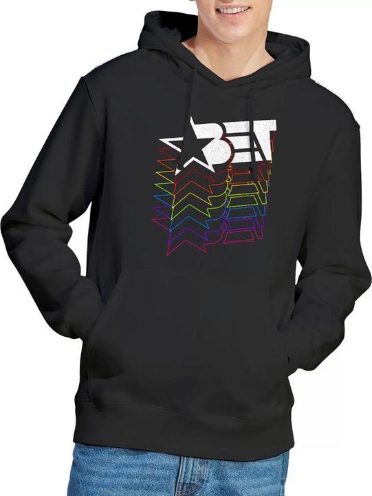 Immagine prodotto Bet Cascading Felpa con Cappuccio Logo Arcobaleno Uomo (XL)