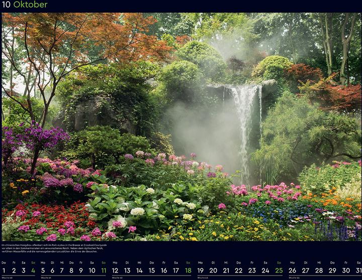 Produktbild Die schönsten Gärten der Welt - Wandkalender 2026 (60 x 45 cm, Harter Einband, Deutsch)