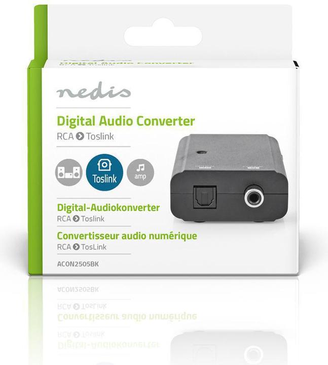 Produktbild Nedis Digital Audio Converter - 1-Weg - Anschlüsse - Eingang: 1x S/PDIF - Anschlüsse - Ausgang: TosL