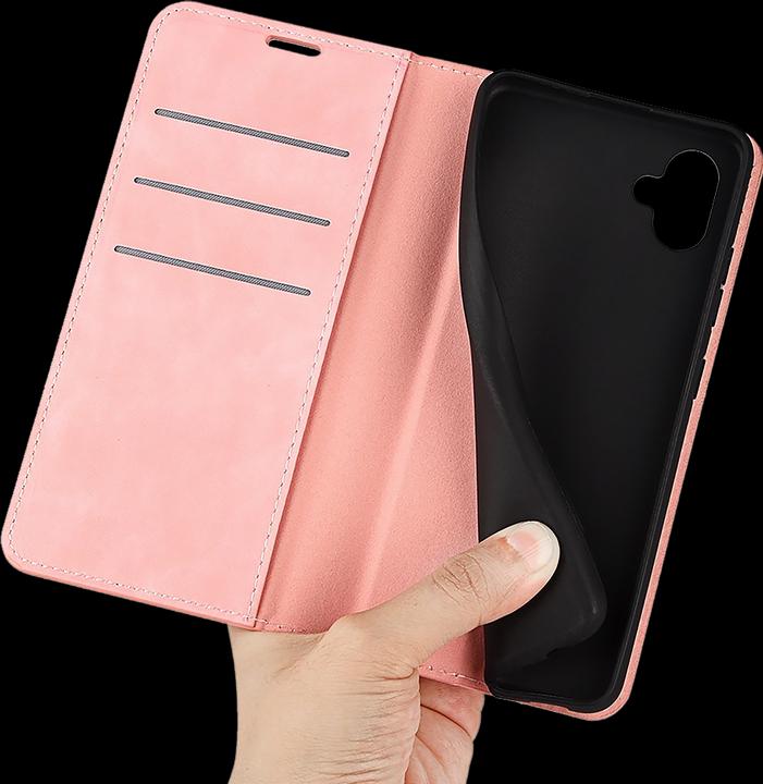 Produktbild Cazy Book Case Kompatibel mit Samsung Galaxy A04 - Hülle klappbar Magnetisch Kunstleder - (Samsung Galaxy A04)