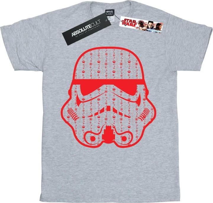 Star Wars Christmas Stormtrooper Helmet TShirt Jungen