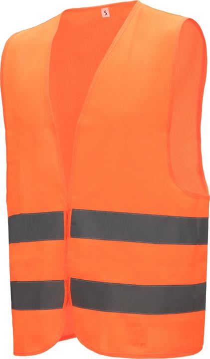 Actual product image Nitras High-visibility waistcoat, neon orange (colour code: 4100), 120 gsm, breathable, with Velcro (XXL)