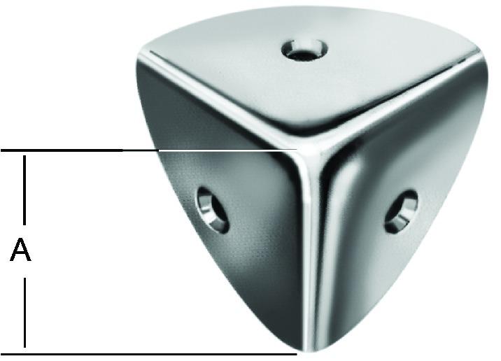 Actual product image Crate corner 28 x 0.8 mm, galvanised steel (1 pcs.)