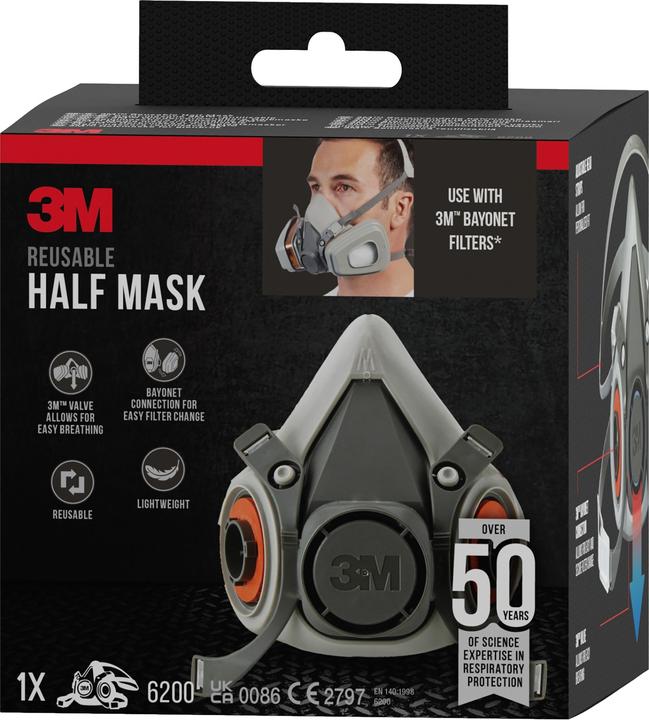 Produktbild 3M Atemschutz Halbmaske (1 x)