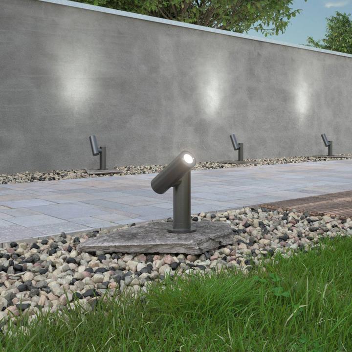 Immagine prodotto Lucande Narea Luce da giardino a LED H14 Grigio Scuro (417 lm, IP65)