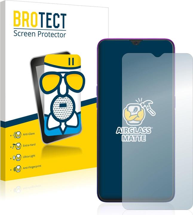 Actual product image BROTECT AirGlass Glass Matte (1 Piece, Oppo Reno Z)