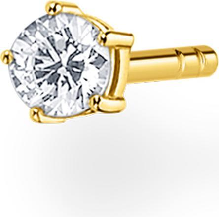 Thomas Sabo Ohrstecker (Einzelstück) (925er Silber, 750 Gelbgold Vergoldung)